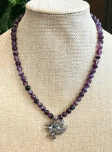 Purple Fluorite Pegasus Necklace