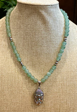 Handmade Aventurine Necklace with Buddha Pendant | Spiritual Jewelry for Peace, Wisdom, & Harmony