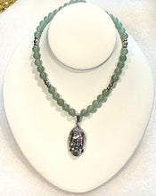 Handmade Aventurine Necklace with Buddha Pendant | Spiritual Jewelry for Peace, Wisdom, & Harmony