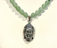 Handmade Aventurine Necklace with Buddha Pendant | Spiritual Jewelry for Peace, Wisdom, & Harmony