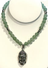 Handmade Aventurine Necklace with Buddha Pendant | Spiritual Jewelry for Peace, Wisdom, & Harmony
