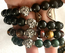 Lion Crytal Healing Bracelet (Obsidian, Aventurine or Multi Tiger's Eye)
