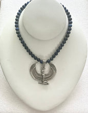 Handmade Lapis Lazuli Necklace with Ma'at Pendant | Spiritual Jewelry for Wisdom, Truth & Balance