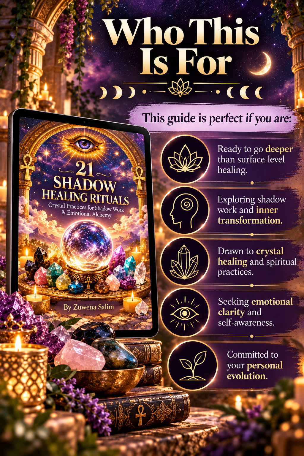 who is this 21 shadow healing rituals guide for.