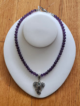 Custom Crystal Beaded Necklaces with Interchangeable Slider Charms (Lapis Lazuli)
