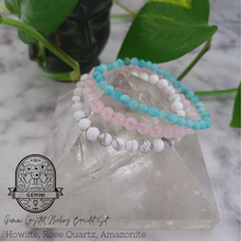 Gemini Zodiac Crystal Bracelet Set for Communication, Balance & Mental Clarity