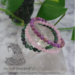 Virgo Zodiac Crystal Bracelet Set