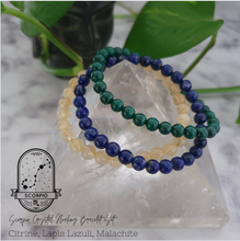 Scorpio Zodiac Crystal Bracelet Set
