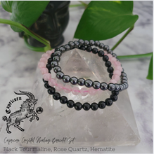 Capricorn Zodiac Crystal  Bracelet Set