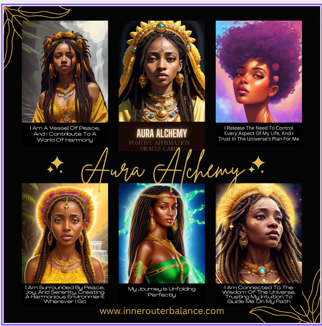 Aura AlchemyPositive Affirmation Manifestation Deck | 42 Affirmation Cards for Energy Alignment, Abundance & Self-Transformation