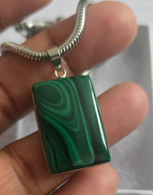 Malachite Pendant Necklace