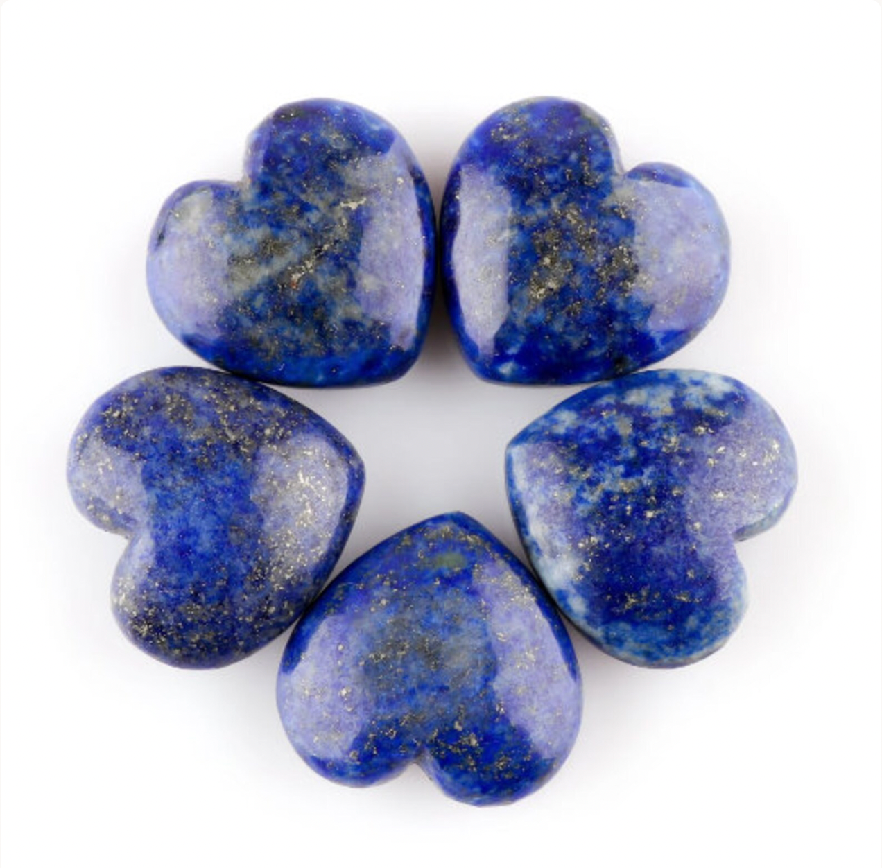 Lapis Lazuli Puffy Heart