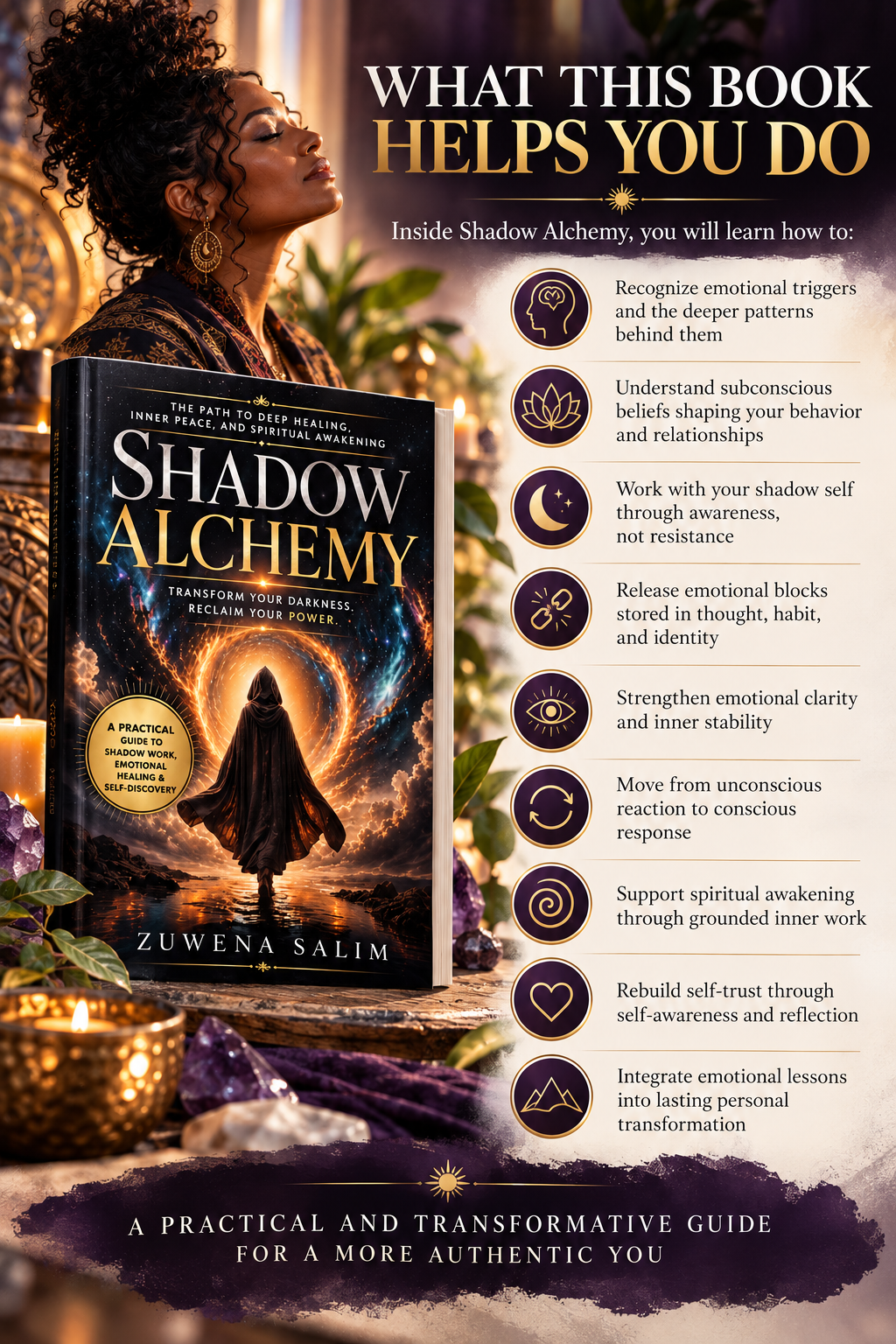 Shadow Alchemy Shadow Work Healing Book.