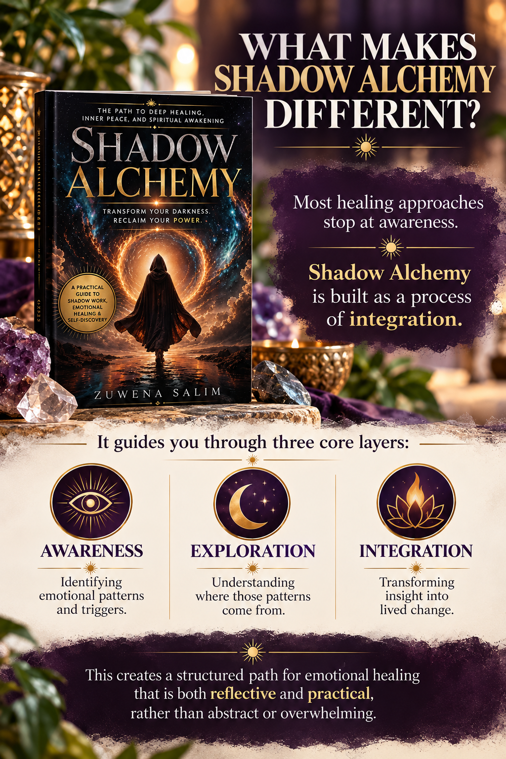 Shadow Alchemy what makes shadow alchemy book different than other shadow work books.