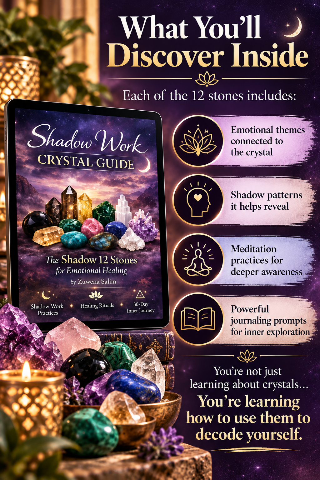 What You'll discover inside the shadow work crystal guide