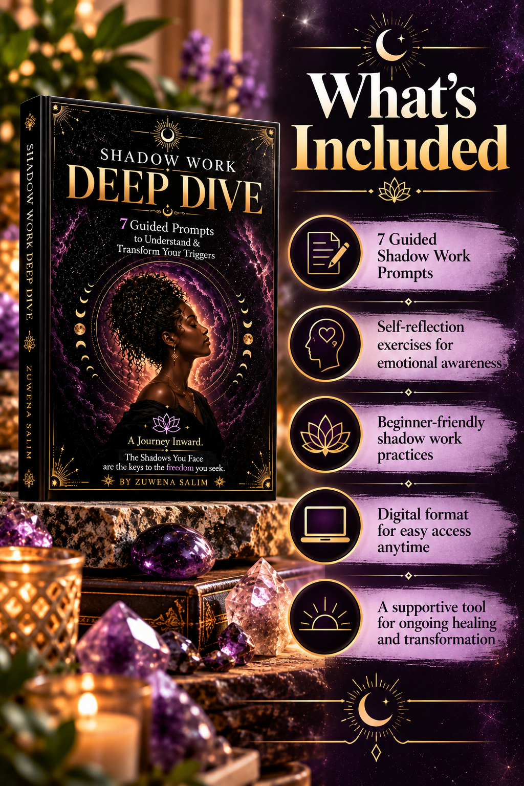 What's included in the Shadow Work deep dive digital guide