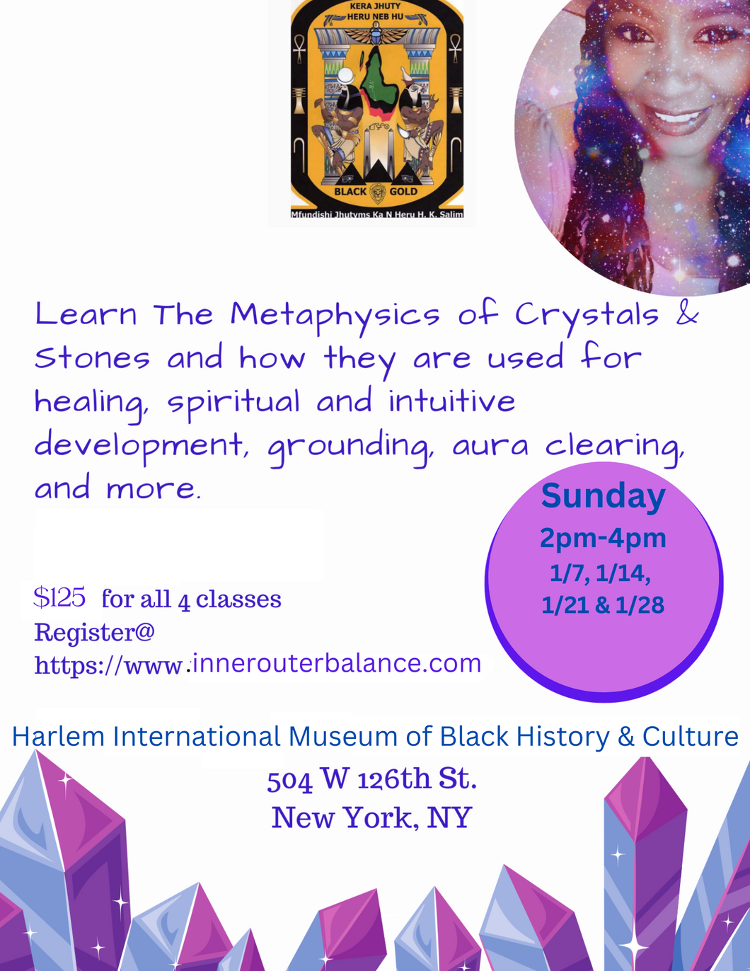 [Closed] Beginner Healing Crystal Class (January Session in Person Only)