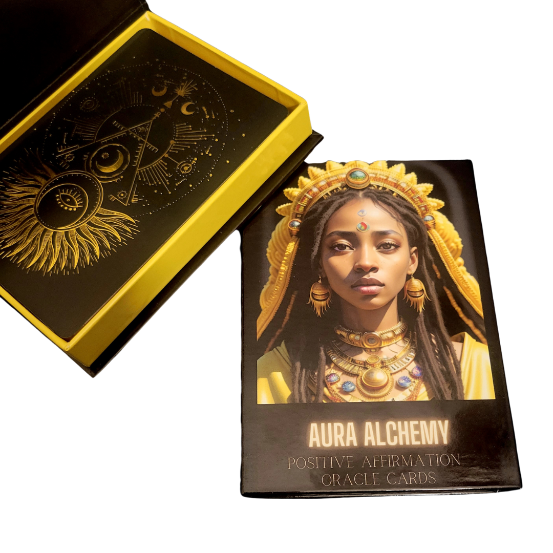 Aura AlchemyPositive Affirmation Manifestation Deck | 42 Affirmation Cards for Energy Alignment, Abundance & Self-Transformation