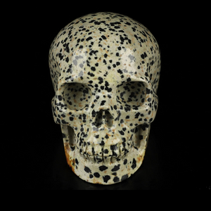3.5" Dalmatian Jasper Crystal Skull – The Stone of Joy and Grounded Energy