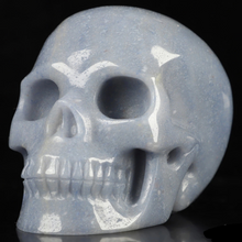 3.5" Hand Carved Blue Aventurine Skull