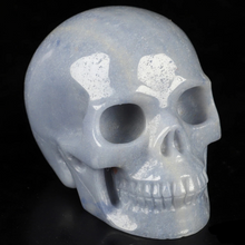 3.5" Hand Carved Blue Aventurine Skull