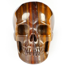 3" Hand Carved Tiger Iron Skull