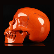 3" Hand Carved Red Jasper Skull