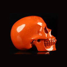 3" Hand Carved Red Jasper Skull