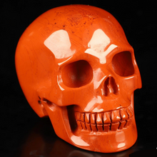 3" Hand Carved Red Jasper Skull