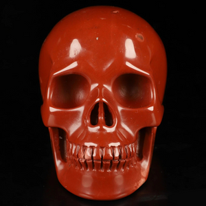 3.5" Hand Carved Red Jasper Skull