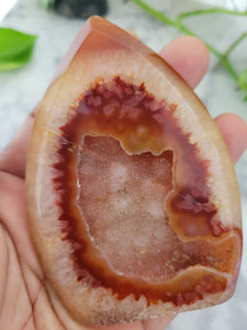 Carnelian Druzy Freeform Point