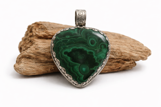Malachite Pendant Necklace
