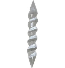 Satin Spar Spiral Wand | Hand-Carved Selenite Energy Cleansing Wand