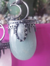Aventurine Magic Moon Crystal Pendant Necklace
