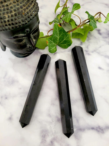 Black Tourmaline Double Terminated Point