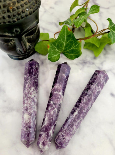 Lepidolite Crystal Double Terminated Point