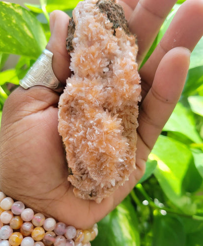 RARE PINK HEULANDITE ZEOLITE Crystal Cluster