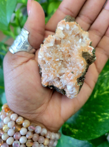 RARE PINK HEULANDITE ZEOLITE Crystal Cluster