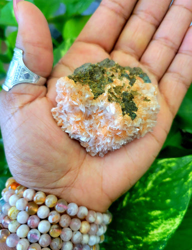 RARE PINK HEULANDITE ZEOLITE Crystal Cluster