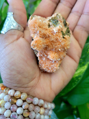 RARE PINK HEULANDITE ZEOLITE Crystal Cluster