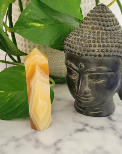 Honey Calcite Tower Point