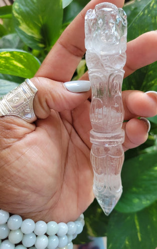 Ganesh Clear Quartz Wand