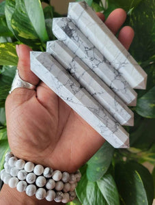 Howlite Double Terminated Wand