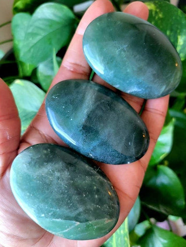 Nephrite Jade Palm Stone