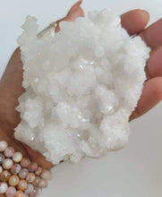 White Calcite Crystal Cluster