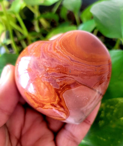 Polychrome Jasper Puffy Heart