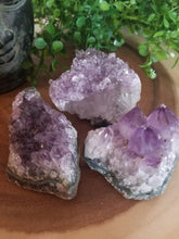 3 Piece Amethyst Crystal Cluster Set