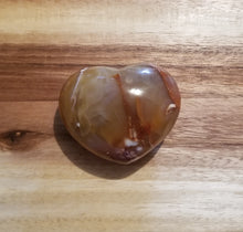 Carnelian Agate Puffy Heart
