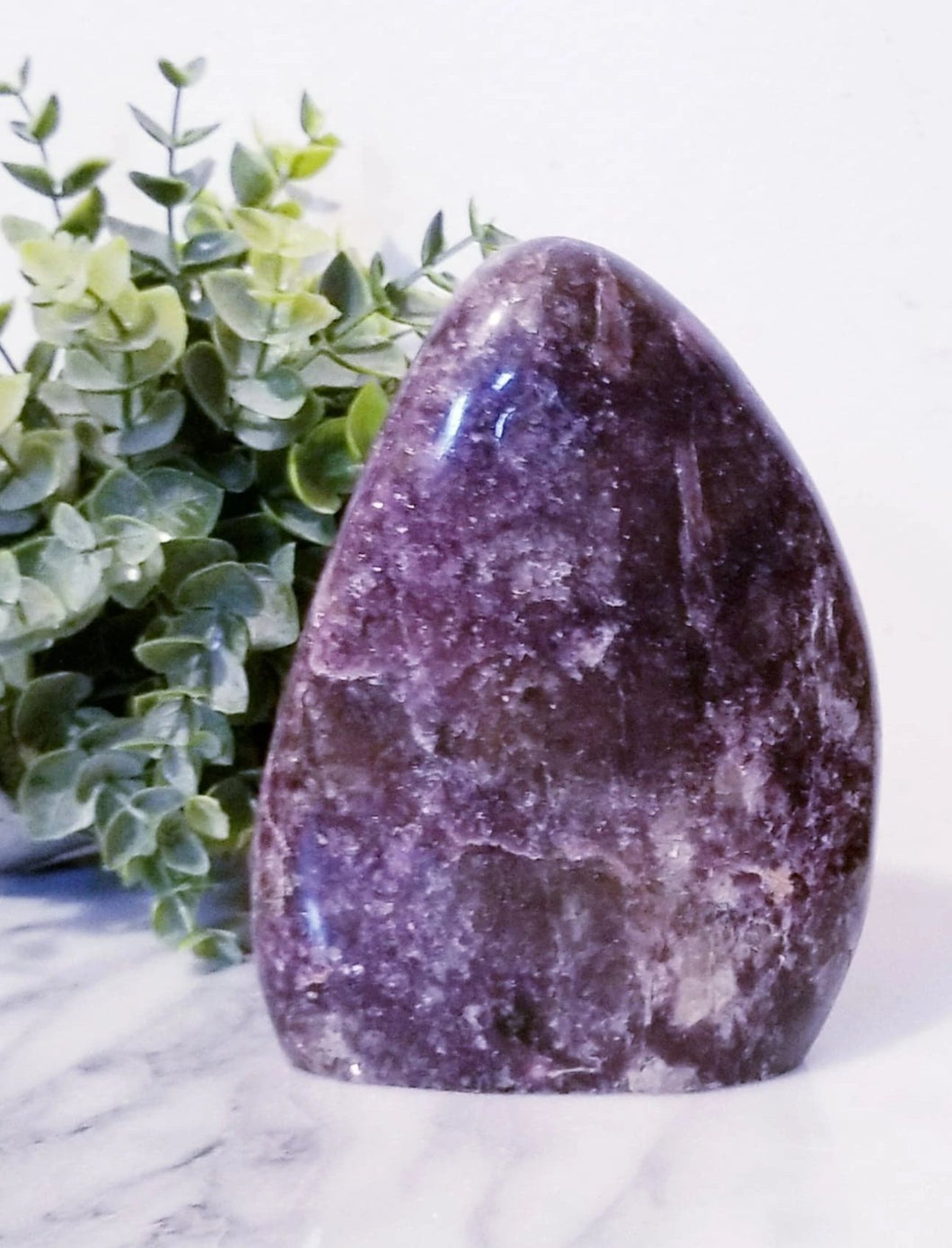 Large Deep Purple Lepidolite Crystal Freeform from Madagascar 5.2