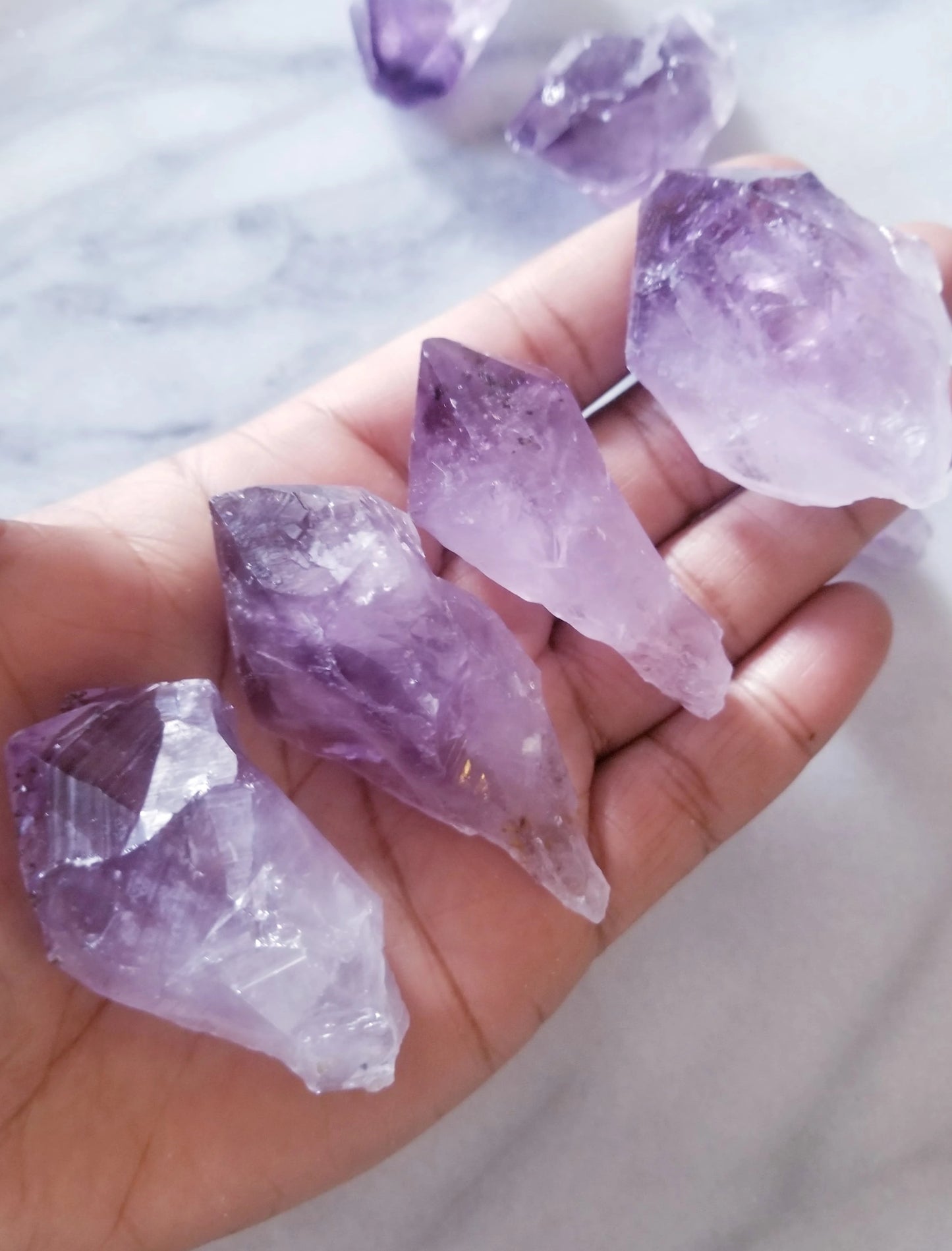 Amethyst Natural Raw Crystal Point